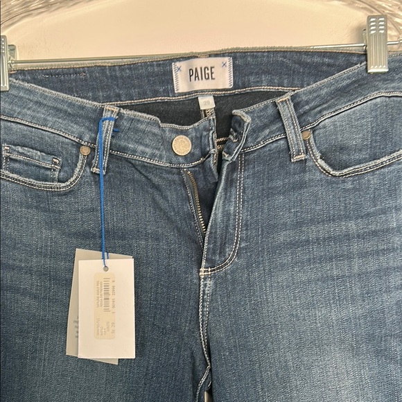 Paige Mid-Rise Skinny Ankle Jeans - Picture 2 of 9